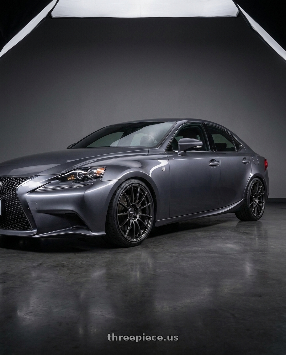2017 Lexus IS F sport with Enkei Triumph 5x114.3 18x9.5+38 Storm Gray wheels