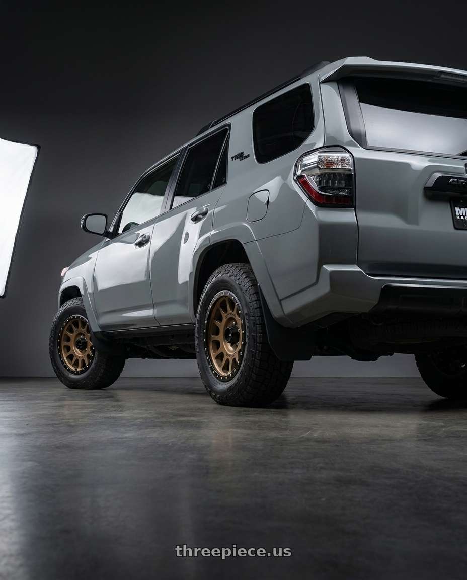 2021 Toyota 4Runner Venture with Method Race Wheels 305BZ NV 6x139.7 18x9 -12 METHOD BRONZE wheels rear three quarter view square tires