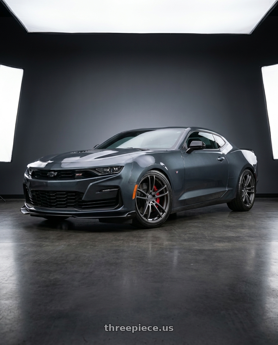2021 Chevrolet Camaro SS with American Racing AR941 MACH FIVE 5X120 20X10 +22 GRAPHITE wheels