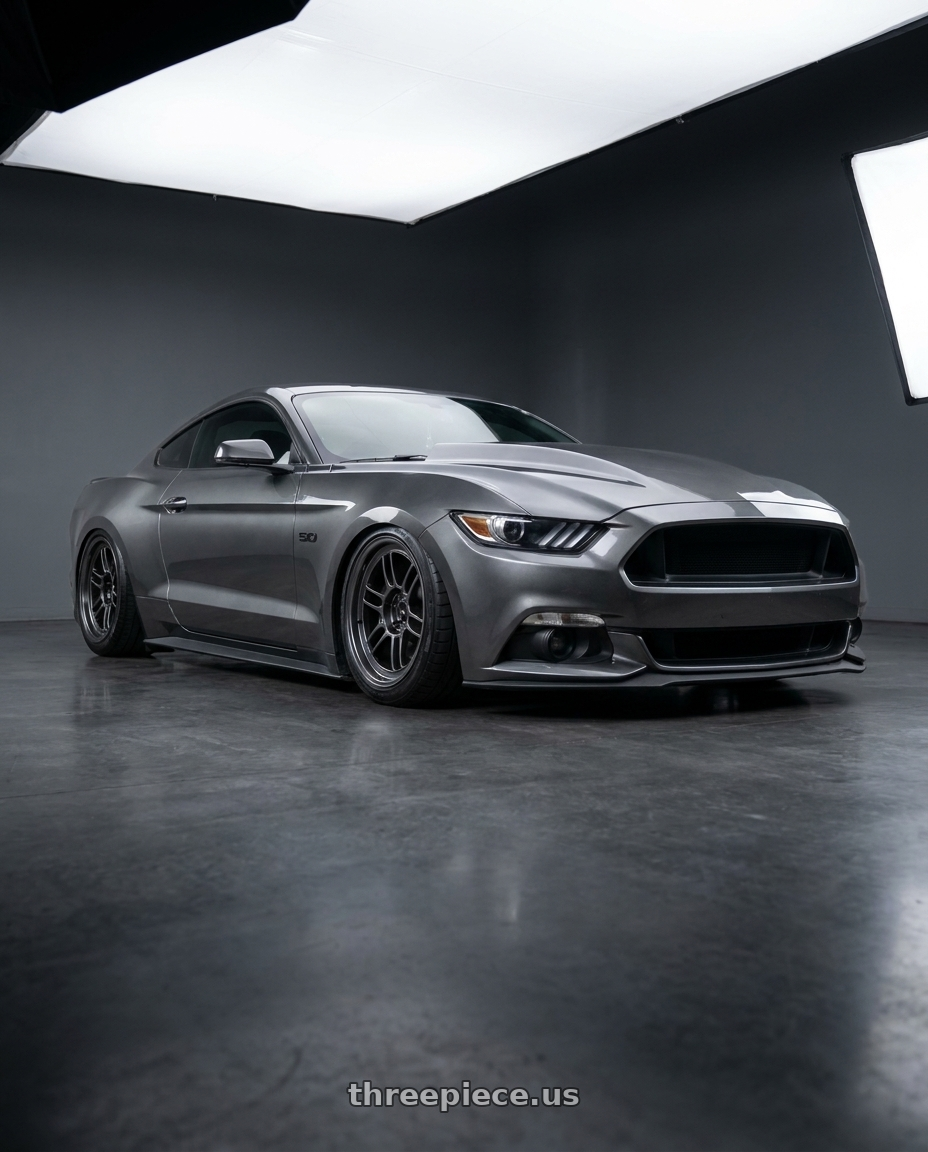 2016 ford mustang with Enkei RPF1 4x100 15x8+28 SBC wheels