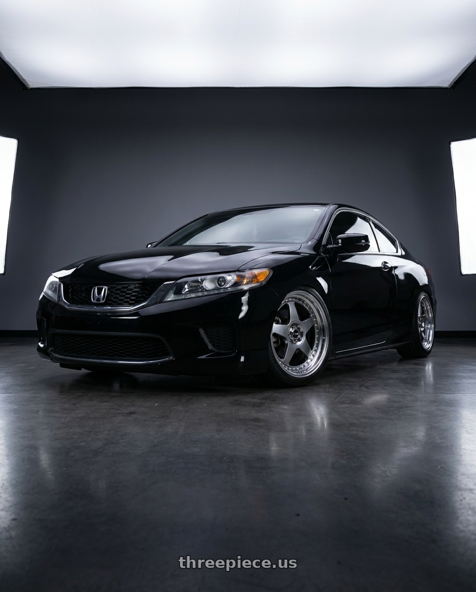2014 Honda accord lx-s with SSR Professor SP6 5x114.3 18X8+49 SL Disk Titan Silver wheels
