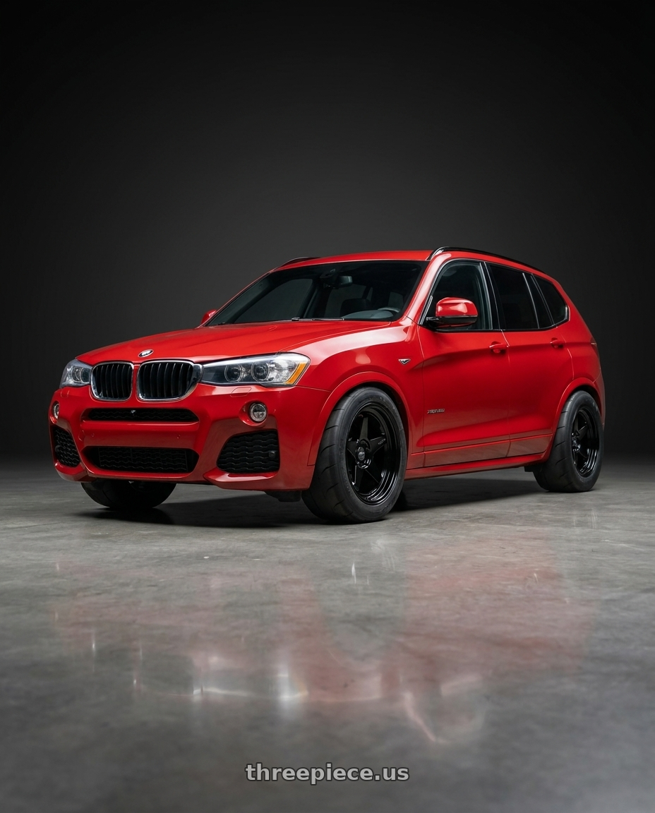 2017 x3 Msport  with ESR Wheels CR SERIES CR5 5x120 18x10.5 +22 Gloss Black wheels