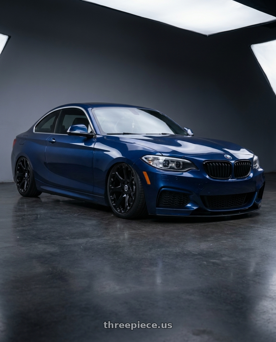 2014 bmw 228i with Heritage Wheel Kokoro MonoC 5X112 19x8.5+35 Black wheels
