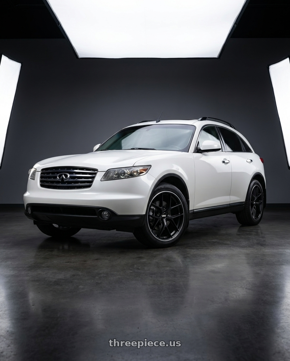 2004 Infiniti FX35 AWD with BBS CC-R 5x114.3 19x8.5+30 Satin Black wheels