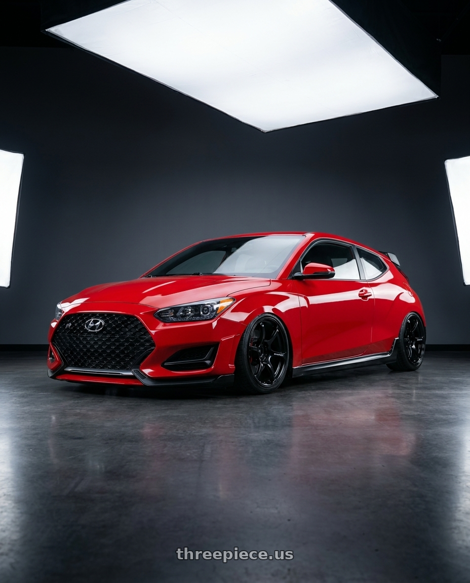 2022 Hyundai Veloster N with Advan RGIII 5x114.3 19x9.0+25 Gloss Black wheels