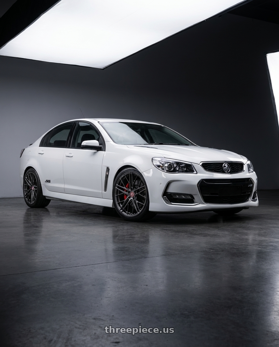 2016 Holden Commodore ssv redline with Avant Garde Wheels F53R BLANK 20x10 +BLANK Dark Graphite Metallic wheels