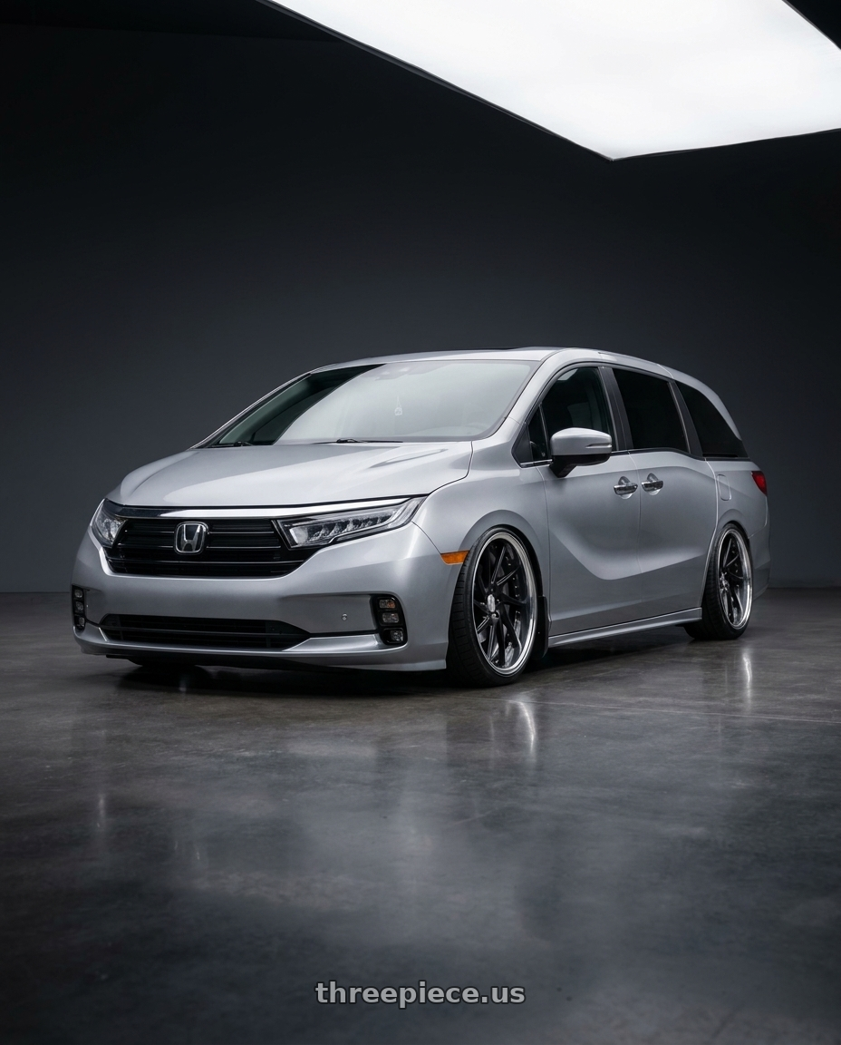 2024 Honda Odyssey with Work Gnosis Cvs 5x120 20x8+38 W Disk Matte Black wheels
