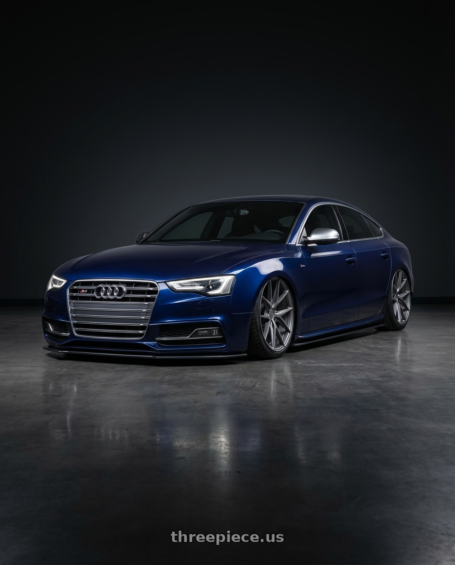 2014 Audi S5 B8 with Niche 1PC M116 MISANO 5X112 20X9 +26 MATTE GUN METAL wheels
