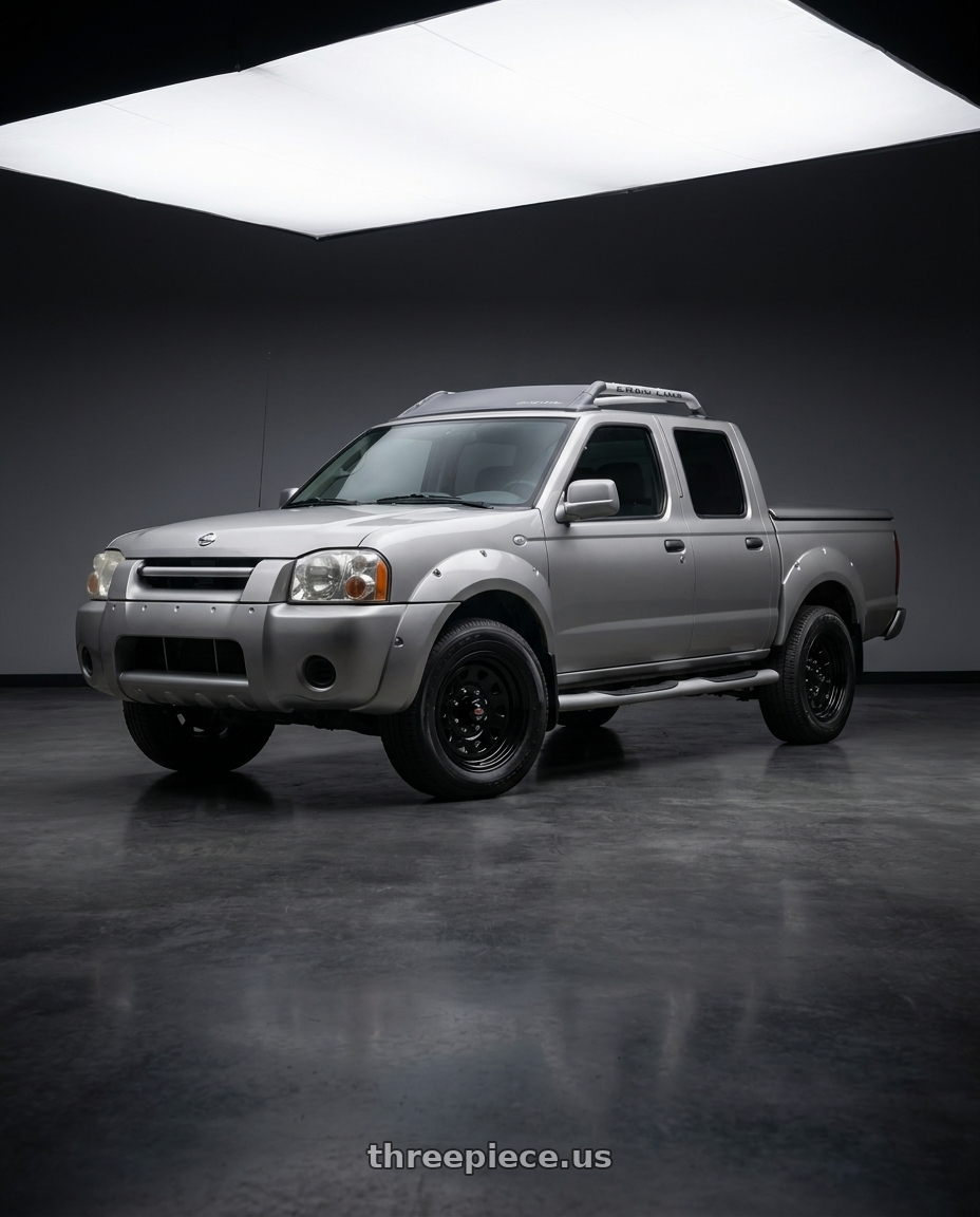 2001 Nissan frontier with Vision HD 84H 6x139.7 15x7-6 Gloss Black wheels
