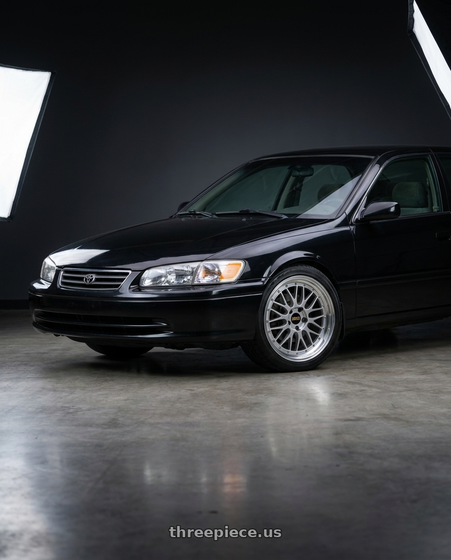 1997 Toyota Goa Camry with BBS LM 5x130 17x7.5+28 Diamond Silver wheels