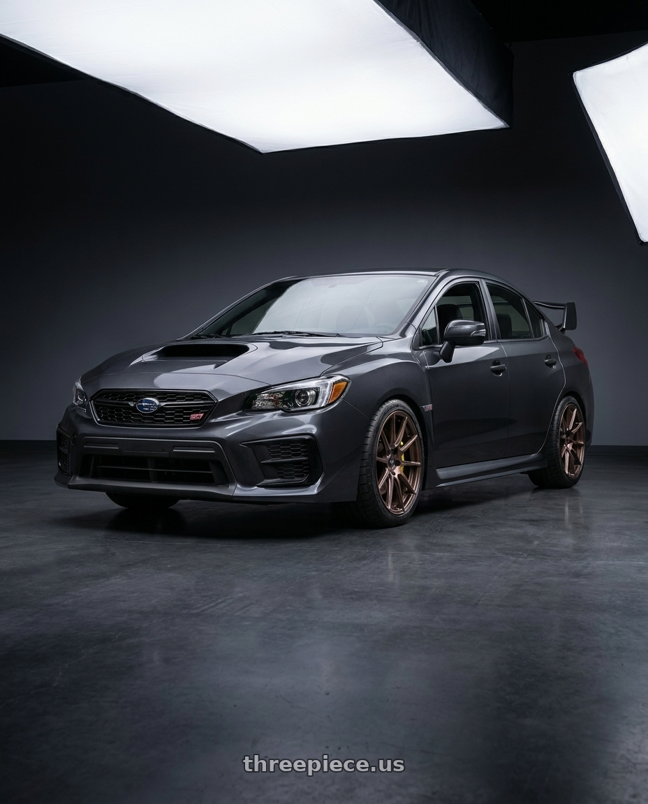 2021 Subaru WRX with Enkei TS10 5x114.3 18x9.5+35 Dia Copper wheels