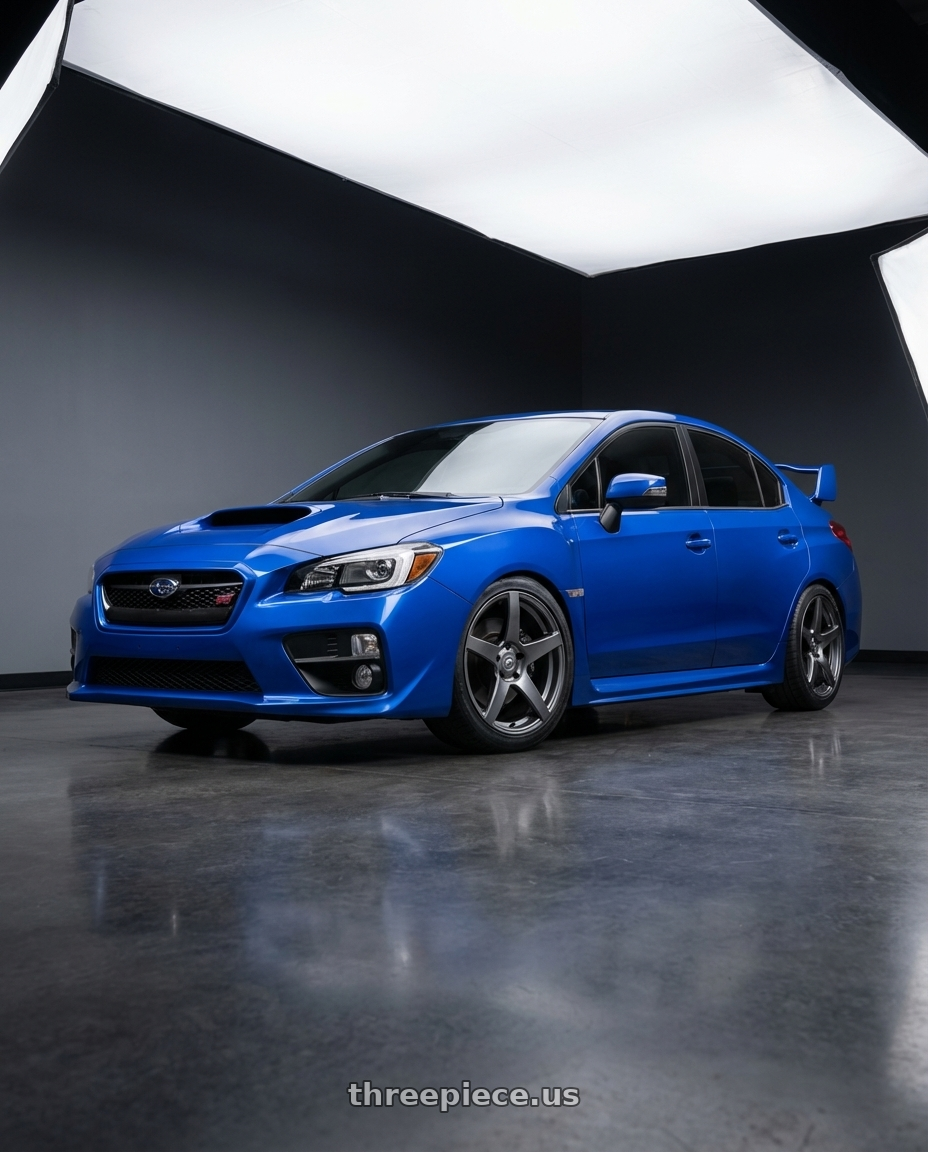 2018 Subaru WRX STI with Forgestar CF5 5x114.3 18x10 +42 Gloss Anthracite wheels