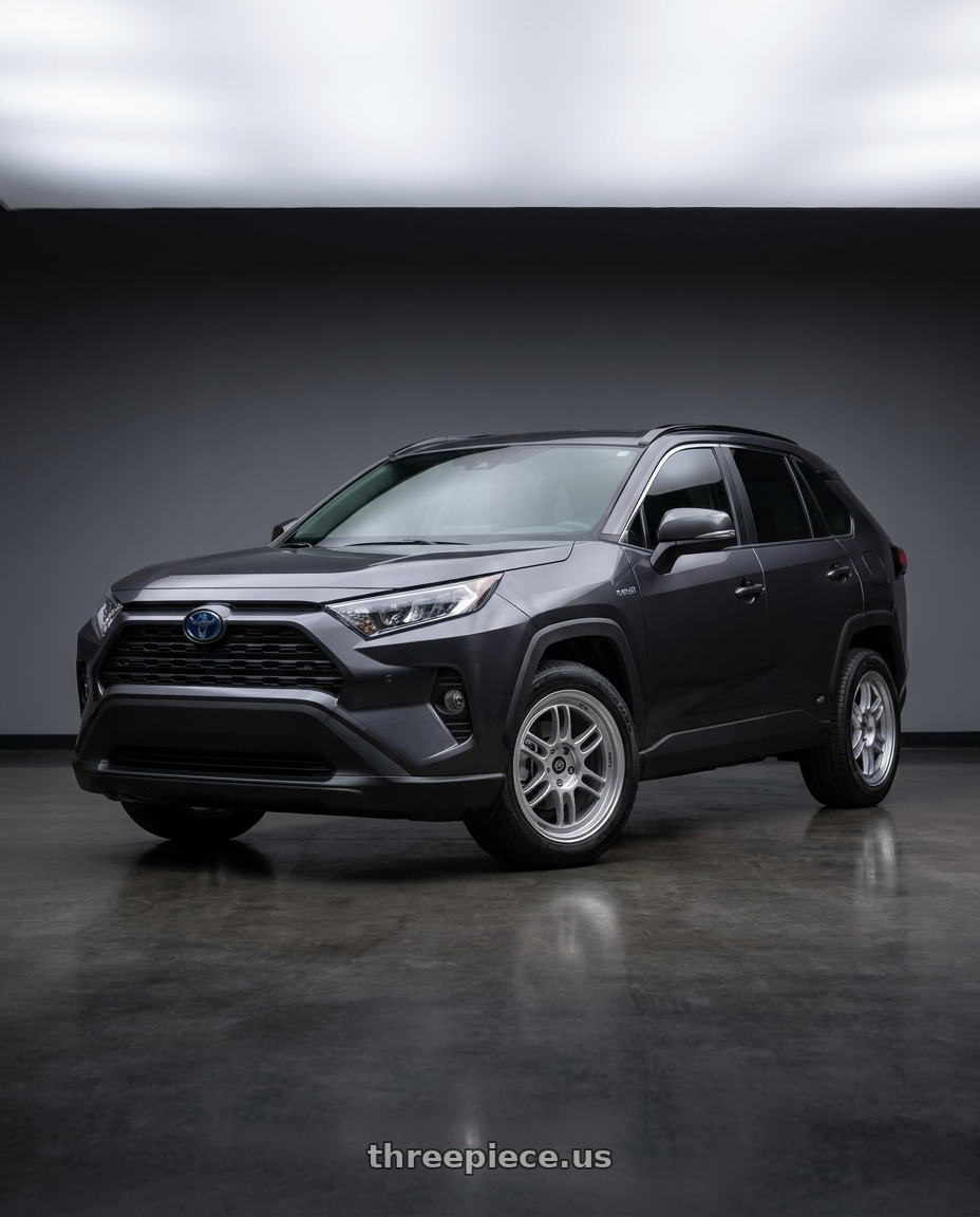 2019 Toyota RAV4  with Enkei RPF1 5x114.3 18x8+35 Silver wheels