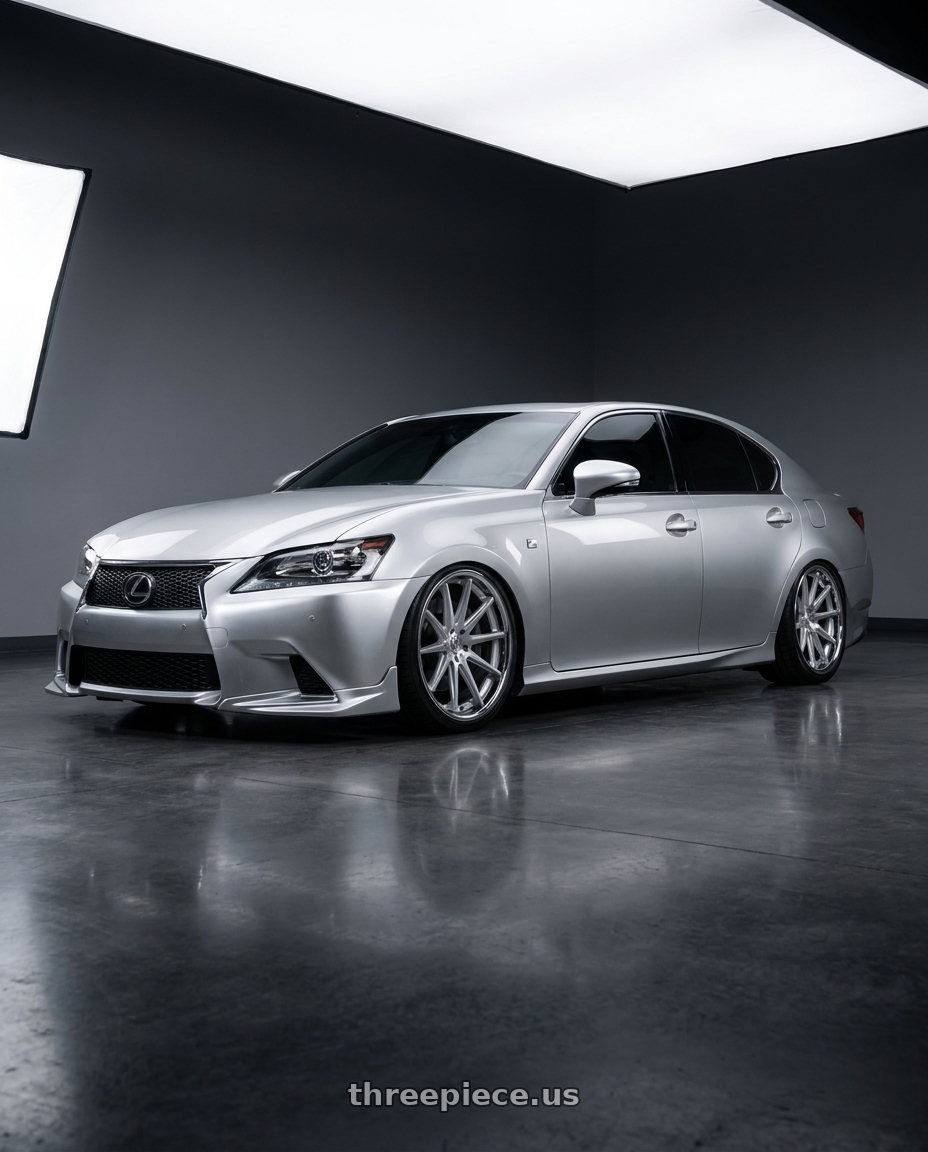 2015 Lexus gs350 with Rohana RFC10 5x112 19x8.5 +42 Machine Silver/chrome Lip wheels