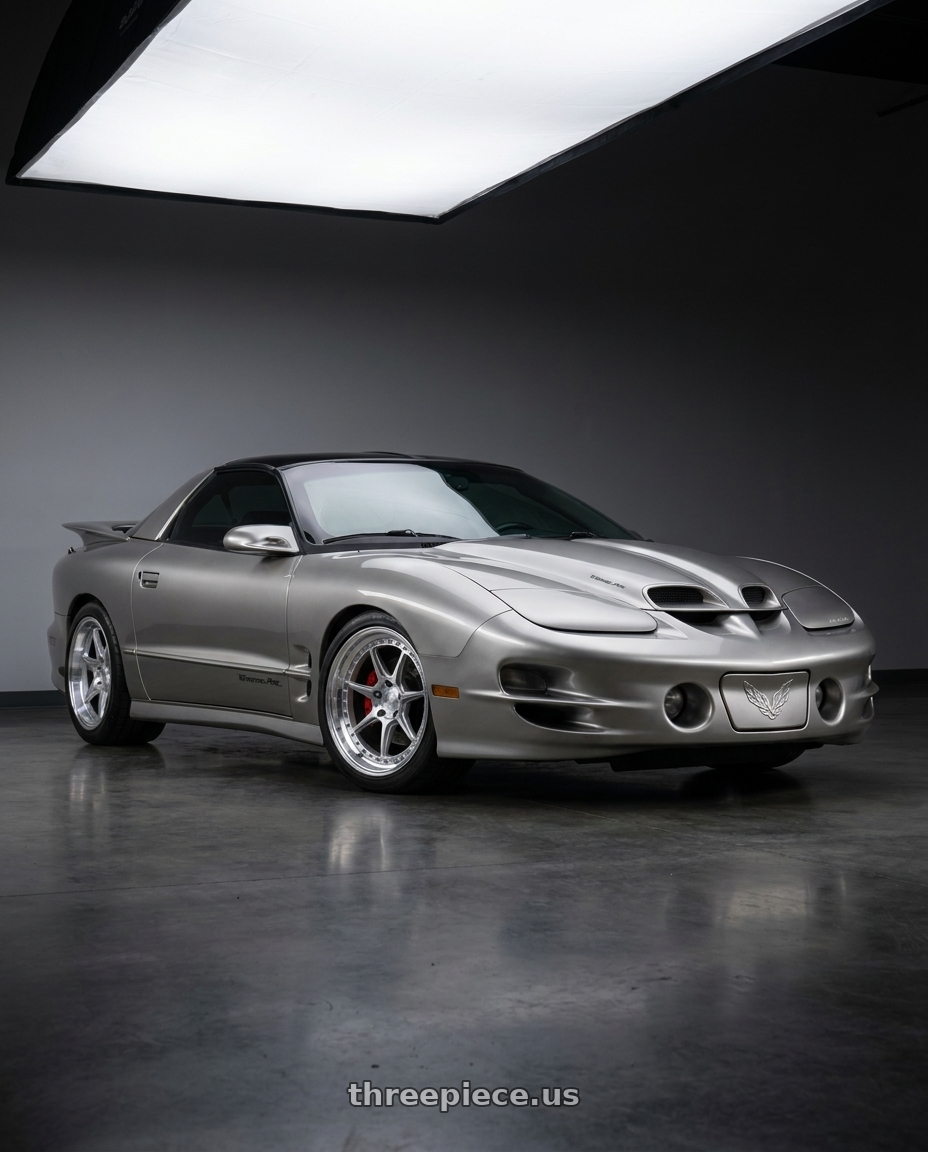 2001 Pontiac Firebird trans-am ws6 with Aodhan DS08 5x100 18x9.5+35 Silver w/Machined Face wheels