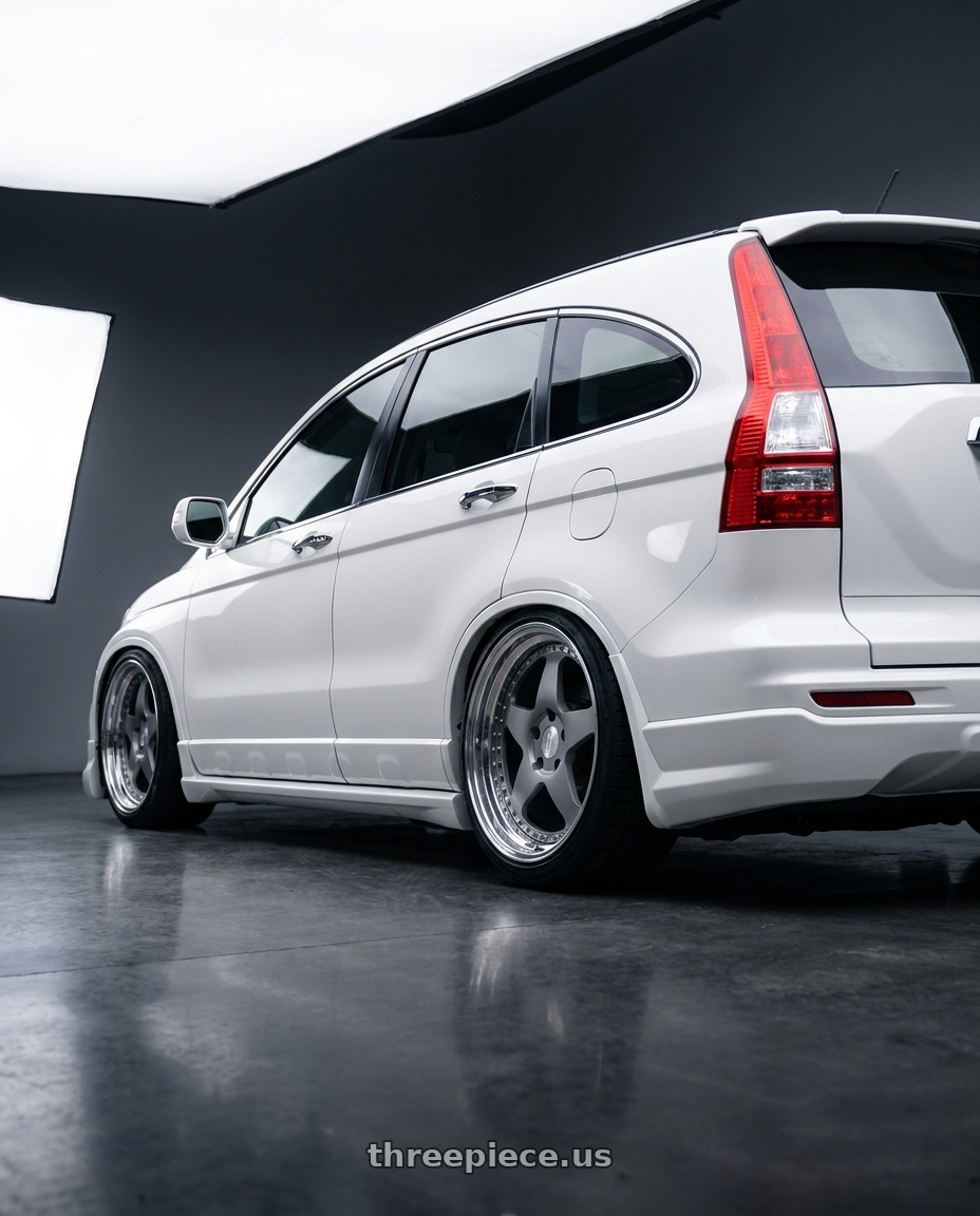 2009 HONDA CRV with Heritage Wheel IMOLA wheels rear three quarter view square tires