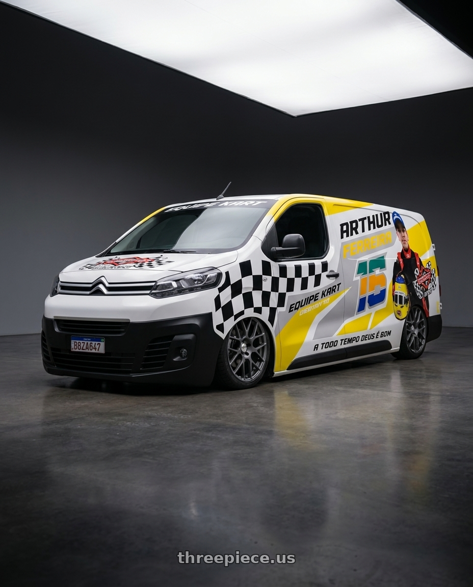 2018 CITROEN JUMPY ADESIVADO with TSW NURBURGRING 5X114.3 17X7.5 +45 MATTE GUNMETAL wheels