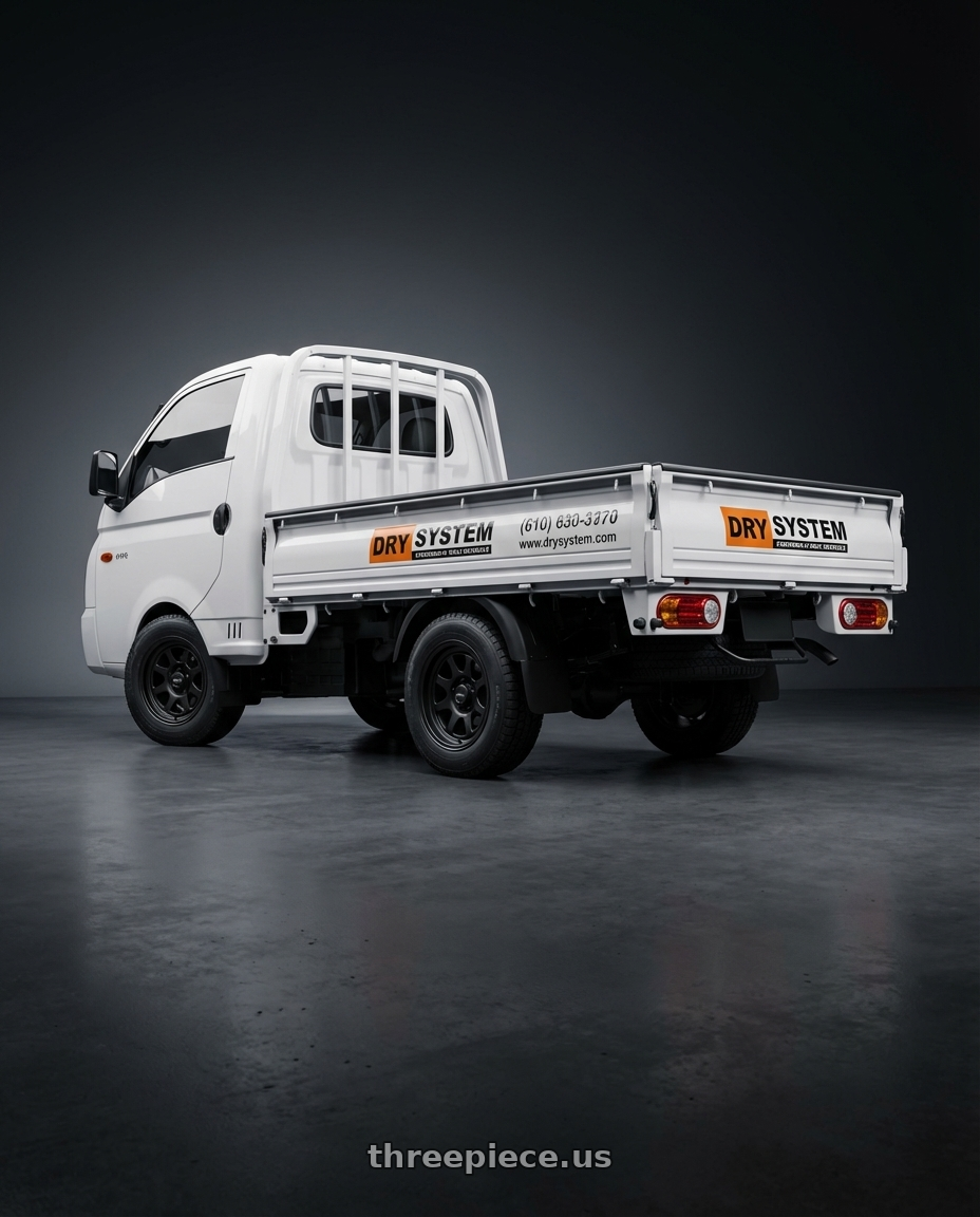 hyundai hr 2012 adesivada with Pacer 164B LT Mod Black 5x127 15x8 -19 Matte Black wheels rear three quarter view square tires