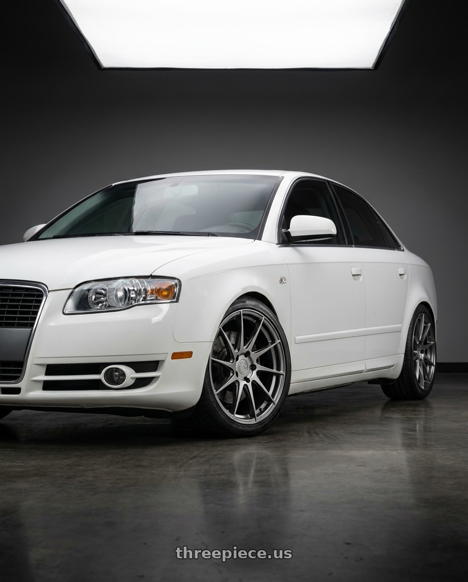 2010 Audi A4 B7 with Aodhan AH09 5x112 18x8.5 +35 Hyper Black wheels