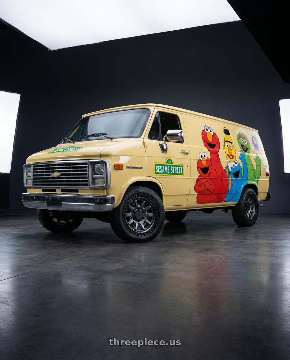 2021 sesame street crew with Black Rhino CALICO 5X127 17X8.5 +34 MATTE GUNMETAL W/ MATTE BLACK LIP wheels