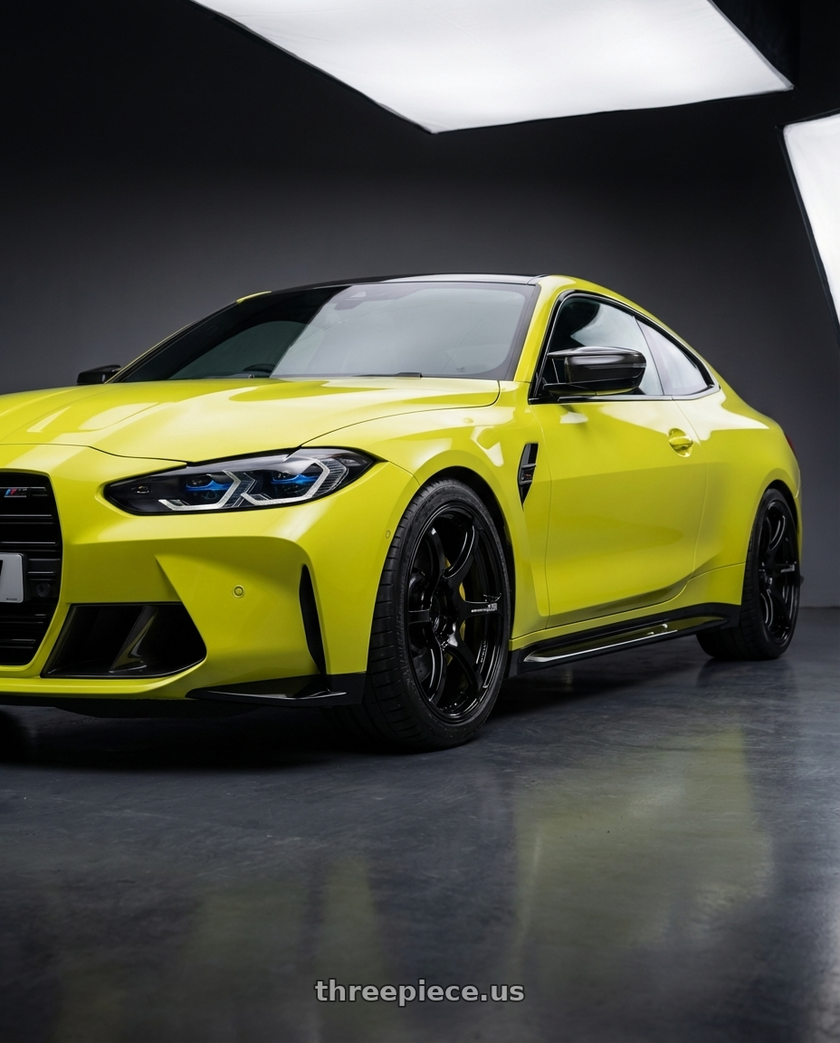 2024 BMW M4 G82 with Advan RGIII 5x112 19x8.5+45 Gloss Black wheels