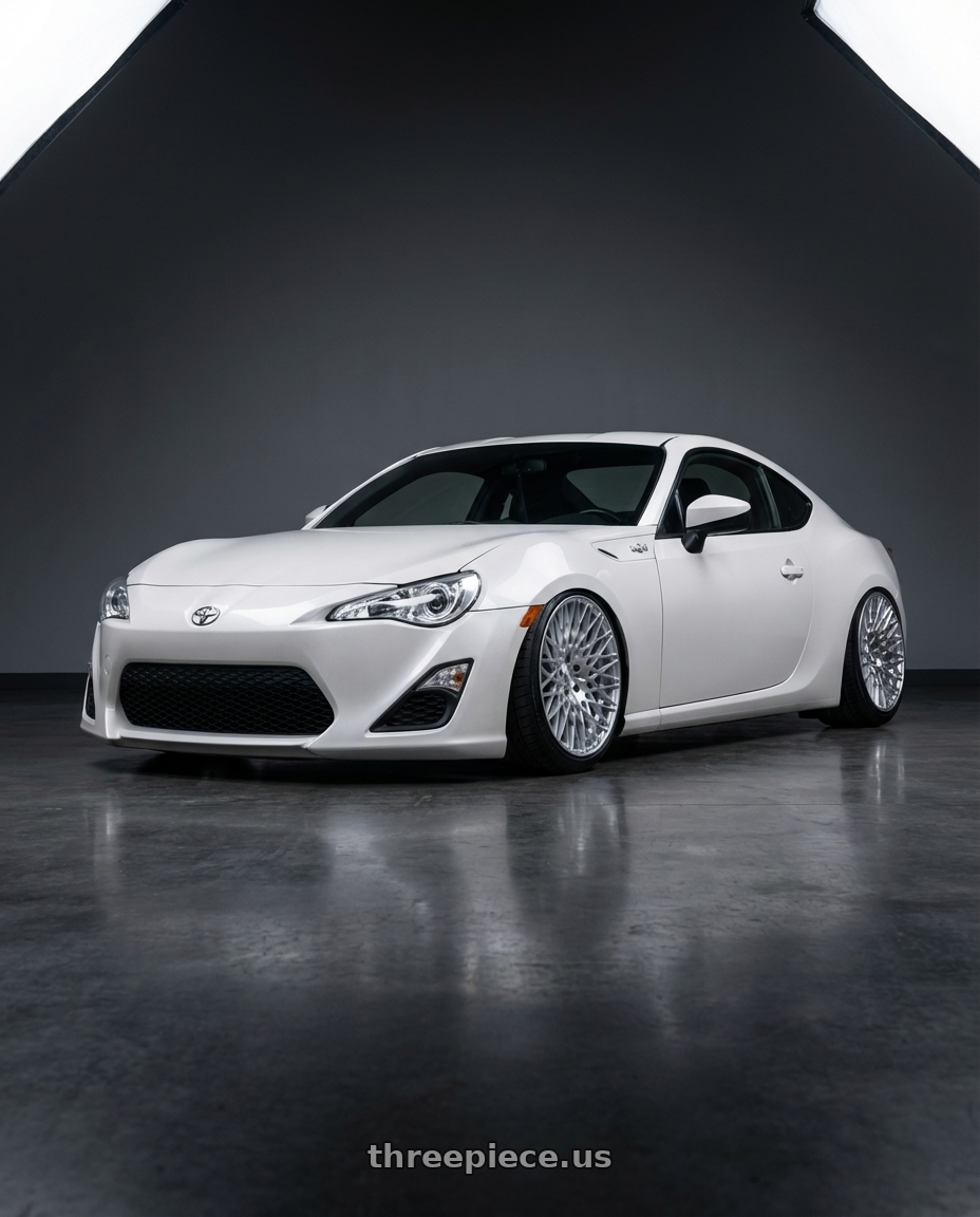 2016 Scion FR-S with Avant Garde Wheels M540 5X100 18x8 +30 Silver Machined wheels