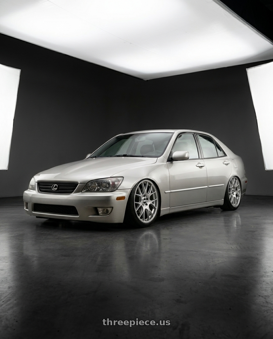 1999 Is200 seilver with BBS CH-R 5x120 20x8 +36 Brilliant Silver Polished Rim Protector wheels