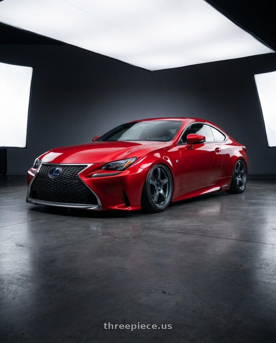 2018 Lexus RC F with Gram Lights 57CR 5x114.3 19x10.5+12 Gunblue II wheels