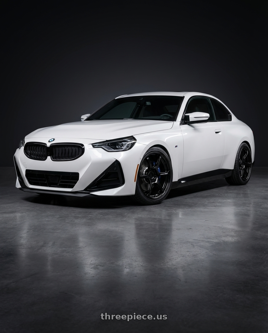 2024 BMW 2 Series G42 with Advan RGIII 5x112 19x8.5+45 Gloss Black wheels