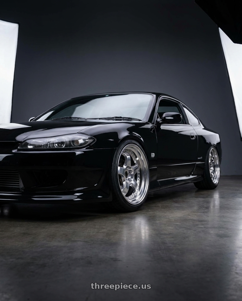 2000 Nissan Silvia S15 with Work Meister S1 3P wheels
