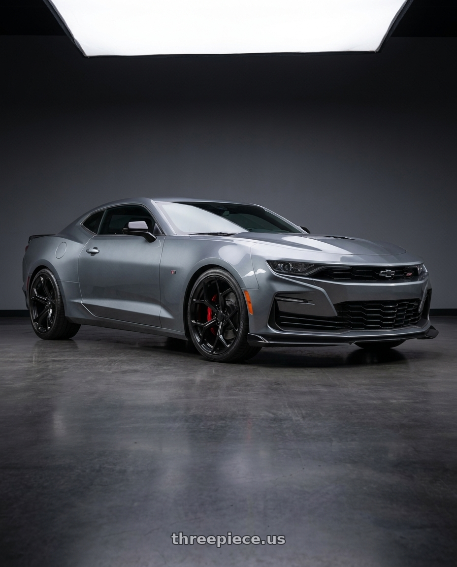 2021 Chevrolet Camaro SS with MRR M228 5x120 20x9  +25 Gloss Black fit Chevy Camaro 1LE Style wheels