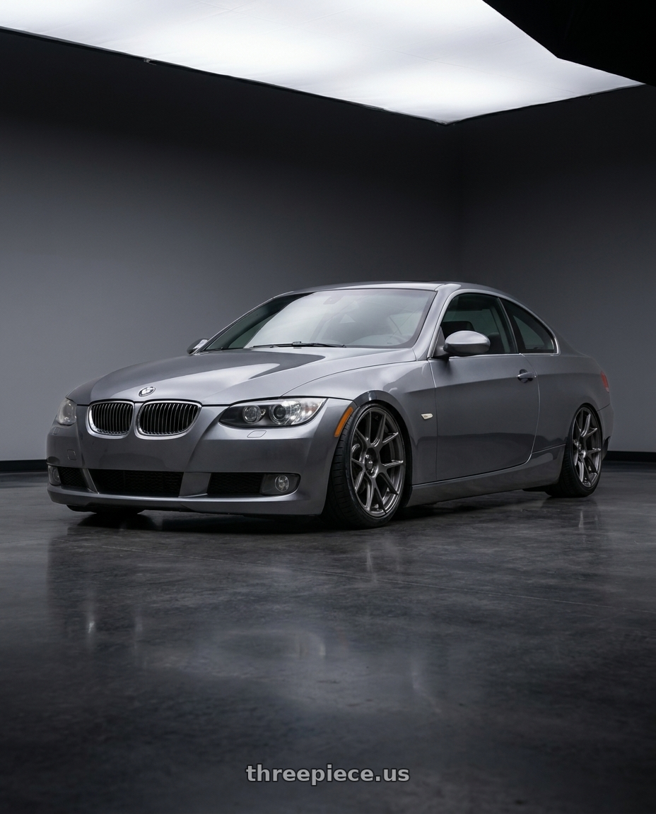 2008 Bmw 335i e92 space grey metallic with Konig Ampliform 5x120 18x9.5+35 Dark Metallic Graphite wheels