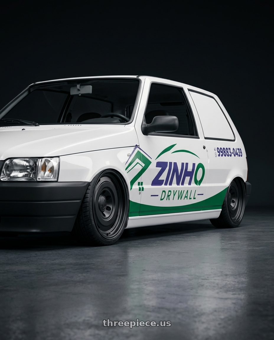 2010 fiat uno mille way with fifteen52 ANALOG HD 5x120 17x8.0 +25 ASPHALT BLACK (SATIN BLACK) wheels