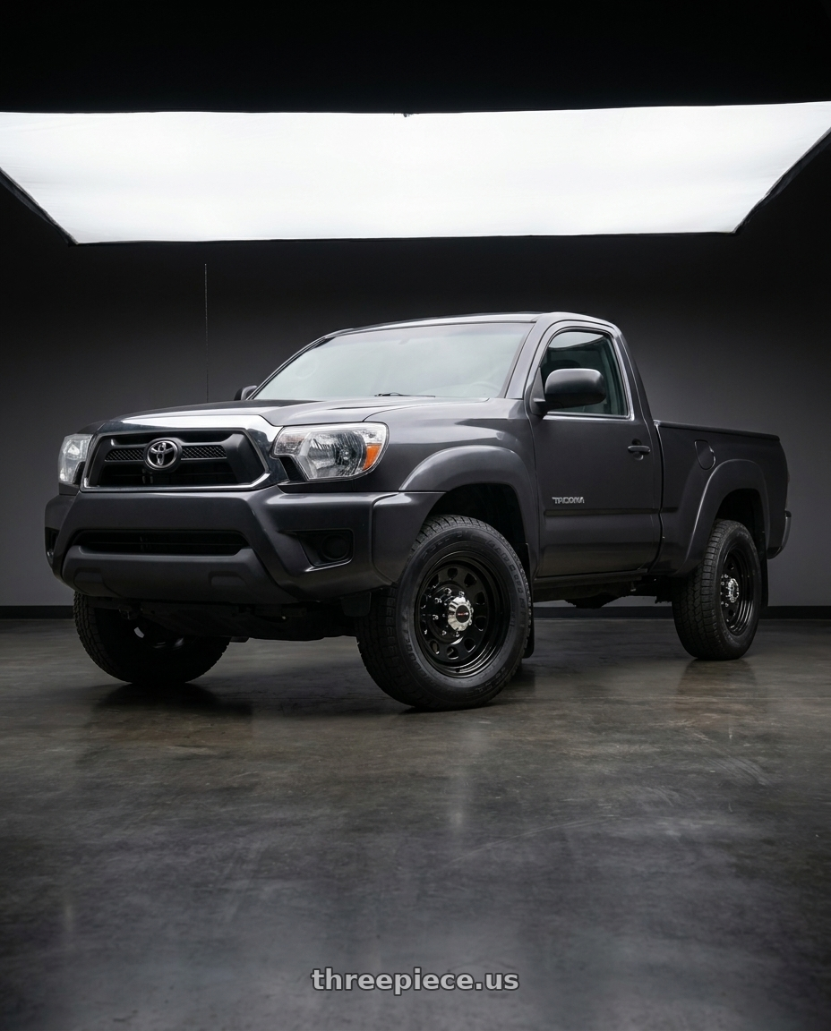 2013 Toyota Tacoma with Vision HD 84H 6x139.7 16x7+0 Gloss Black wheels