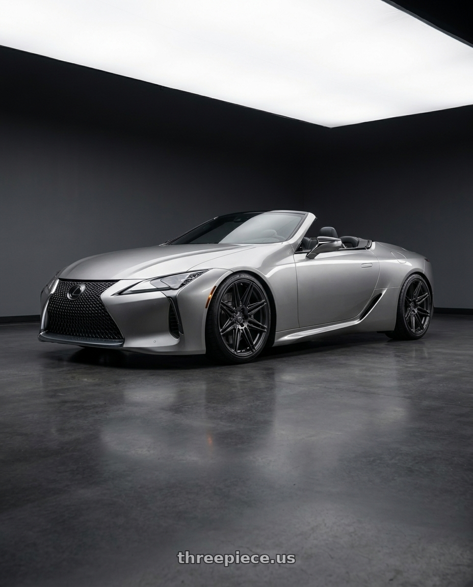 2021 Lexus LC 500 with ADV.1 ADV08 5x120 22x9.5 +25 Satin Black wheels