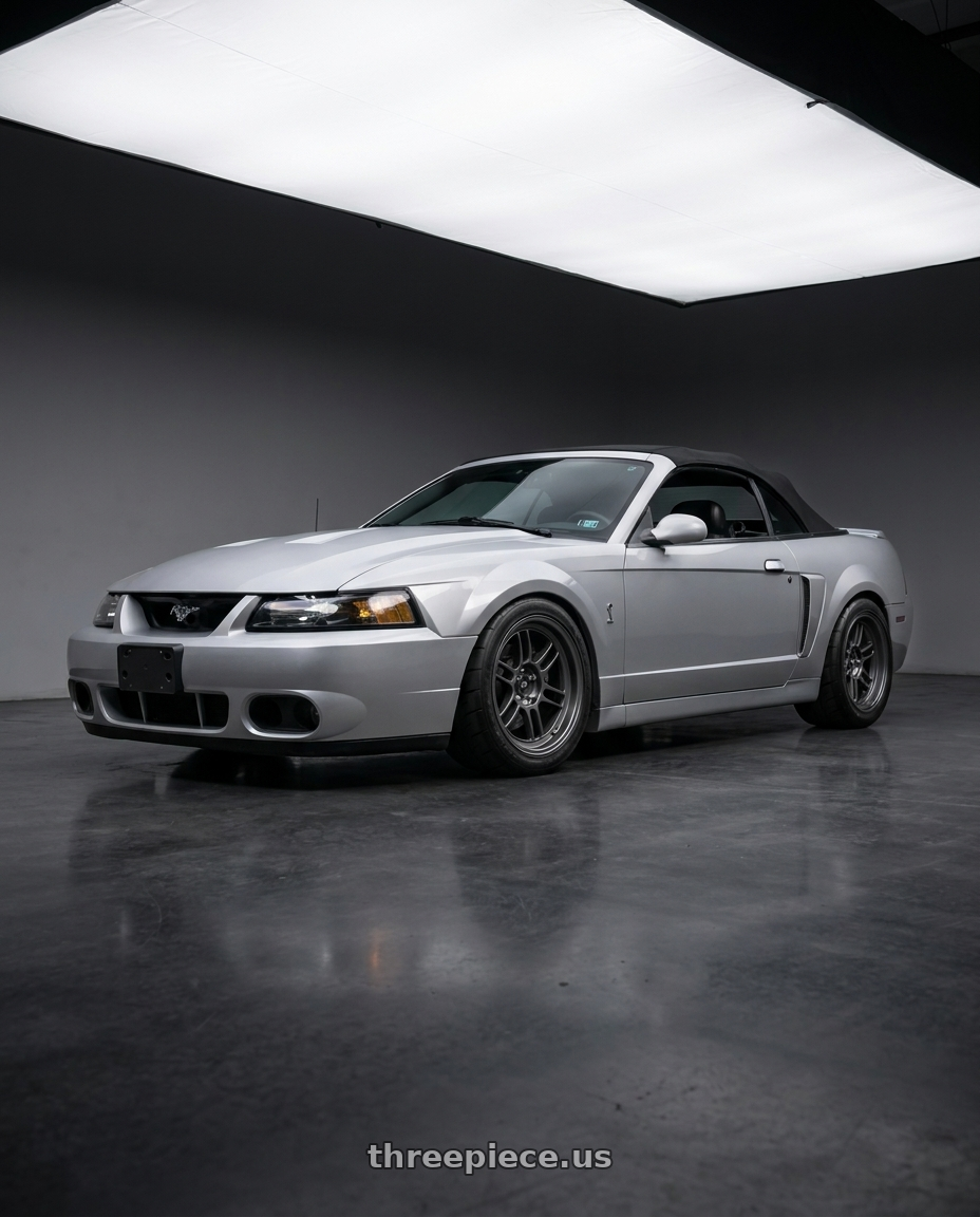 2004 Ford mustang with MST Wheels Suzuka 5X114.3 18x9.5 +25 Matte Gunmetal wheels