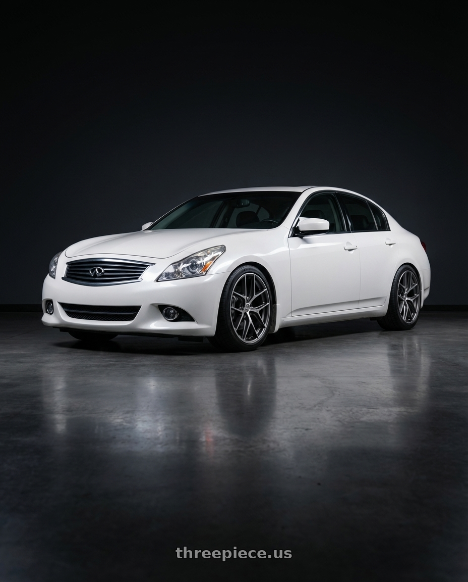 2014 Infiniti G37 Coupe with BBS CC-R 5x114.3 19x8.5+30 Graphite w/ Diamond Cut Face wheels