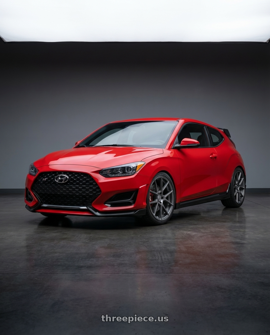 2022 Hyundai Veloster N with Avant Garde Wheels M510 5X114.3 19x9.5 +40 Dolphin Grey wheels