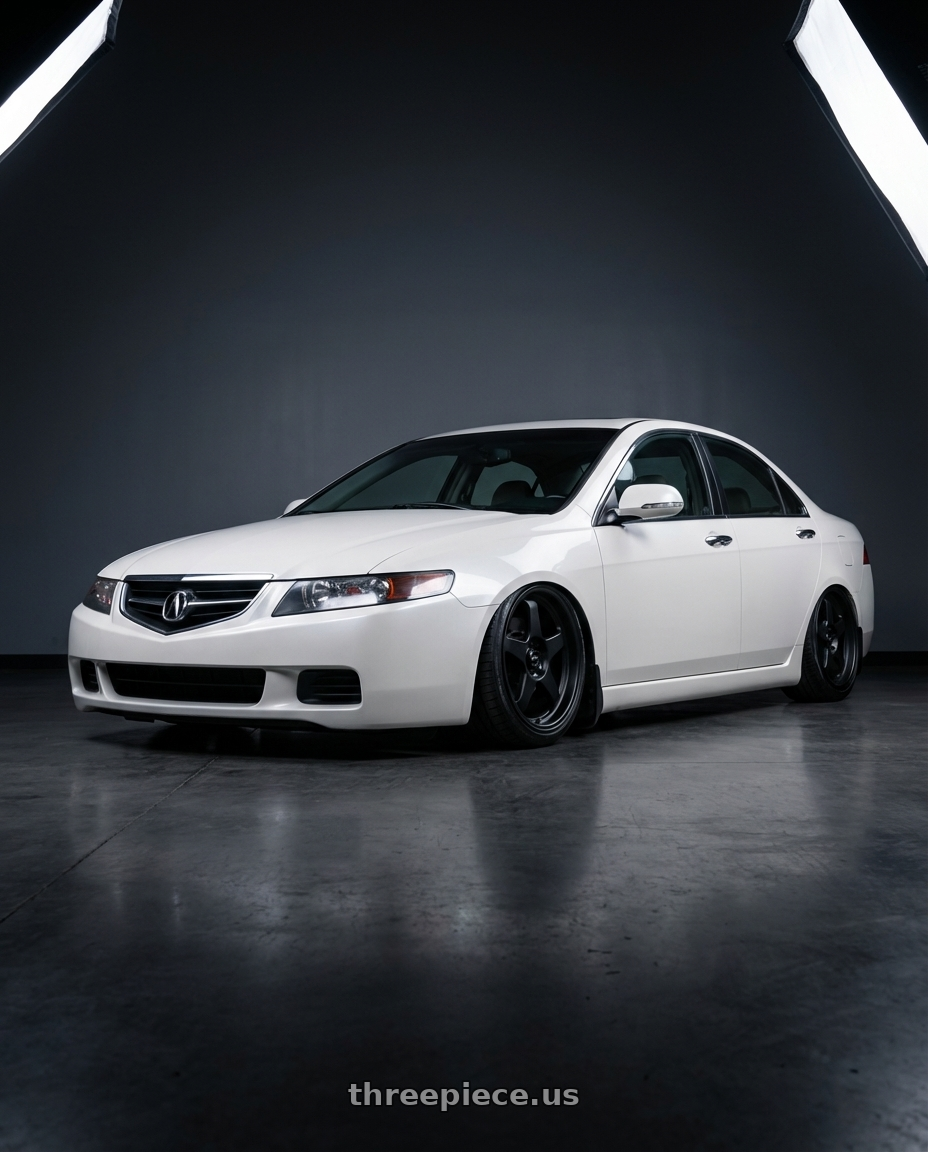2005 Acura tsx with Vors SP1 5x100/5x114.3 18x9  +35 All Matte Black wheels