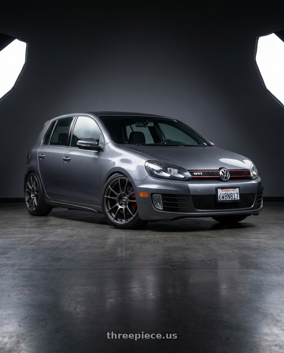 2012 vw gti with Ssr Gtx04 5x112 18x8.5+44  DARK GUNMETAL wheels