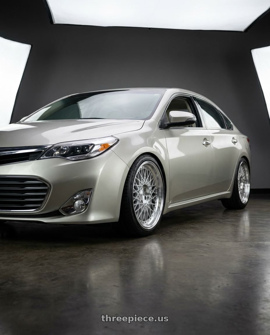 2013 toyota avalon with Aodhan AH05 5x114.3 18x8.5+35 Silver w/Machined Face wheels