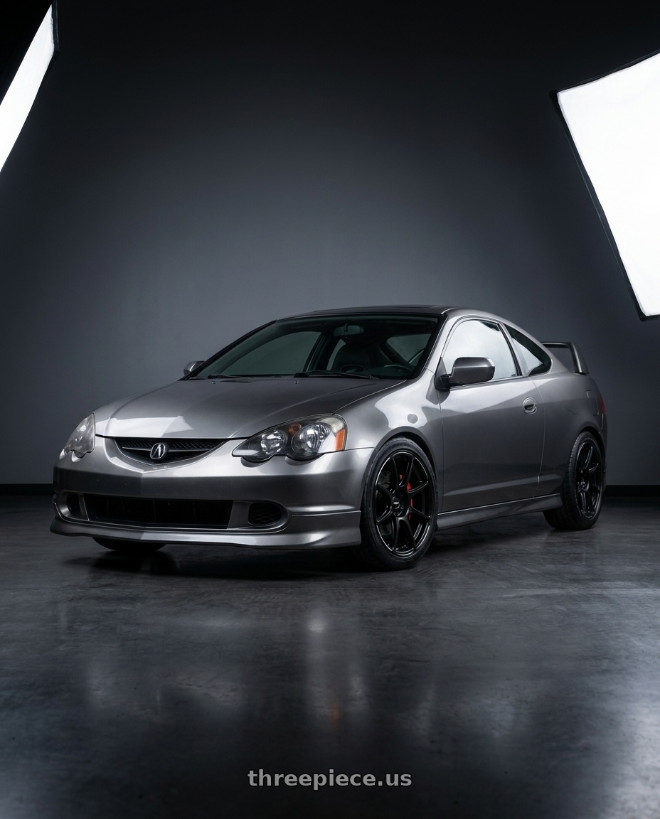 2002 Acura RSX Type S with Volk Racing GT090 5x120 21x10.0+30 Blast Black wheels