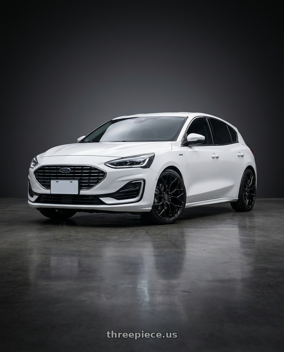 2023  focus vignale with DOLCE PERFORMANCE PISTA 5x114.3 18x8.5 +35 Gloss Black wheels