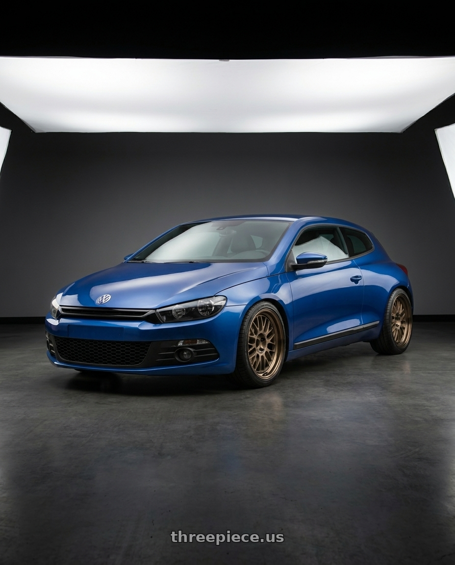 2010 Vw Scirocco with Volk Racing 21A 5x112 18X9+0  Bronze wheels