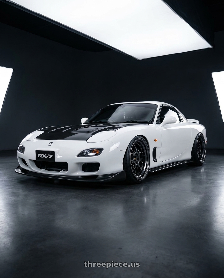 1993 Mazda RX7 with BBS LM-R 5x120 20x11 +40 Diamond Black Center and Barrel wheels