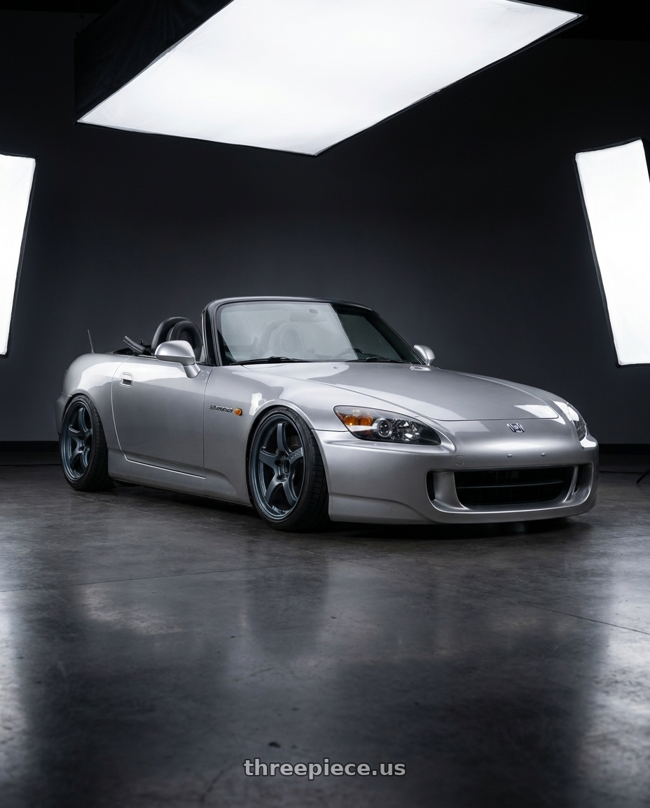 2009 Honda S2000 with Gram Lights 57CR 5x114.3 17x9+38 Gunblue II wheels