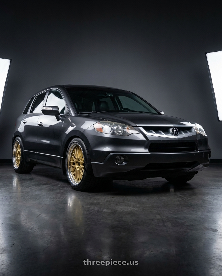 2008 Acura RDX with Work Vs-Xx 5x114.3 18x9+20 O Disk Gold wheels