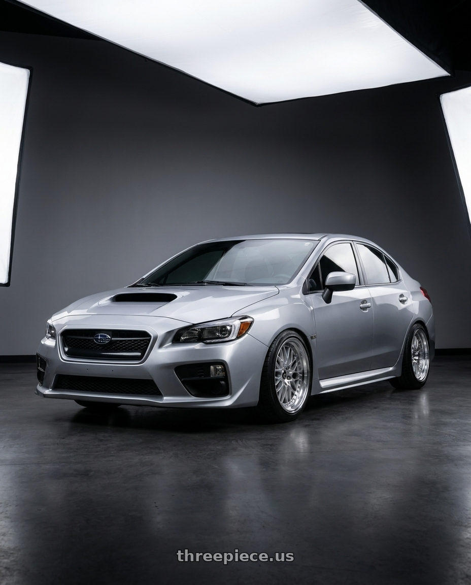 2017 Subaru wrx premium  with Work Vs-Xv 5x114.3 18x9.5+39 R Disk Silky Rich Silver wheels