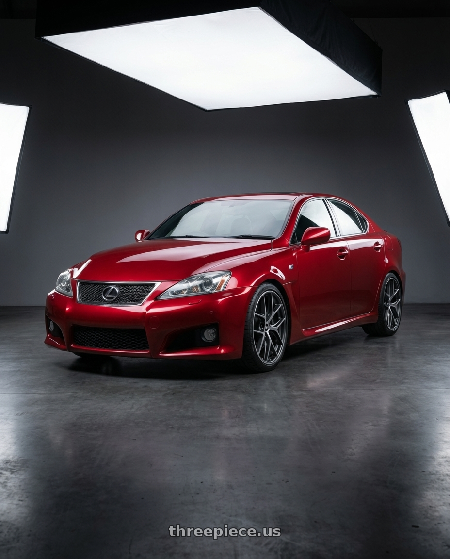 2012 Lexus IS-F with BBS CC-R 5x114.3 19x8.5+30 Graphite w/ Diamond Cut Face wheels