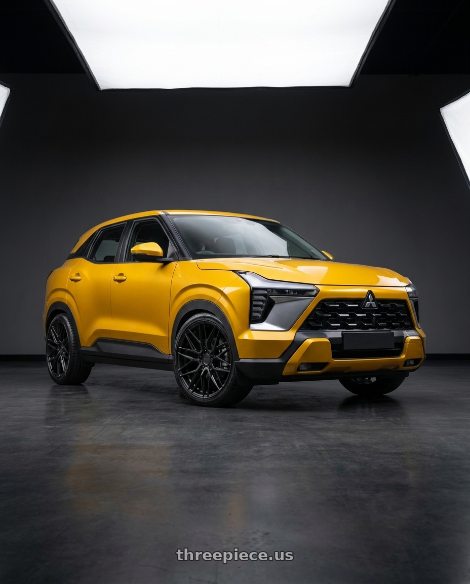2025 Mitsubishi Outlander Sport with Niche 1PC M190 GAMMA 5X114.3 19X8.5 +35 MATTE BLACK wheels